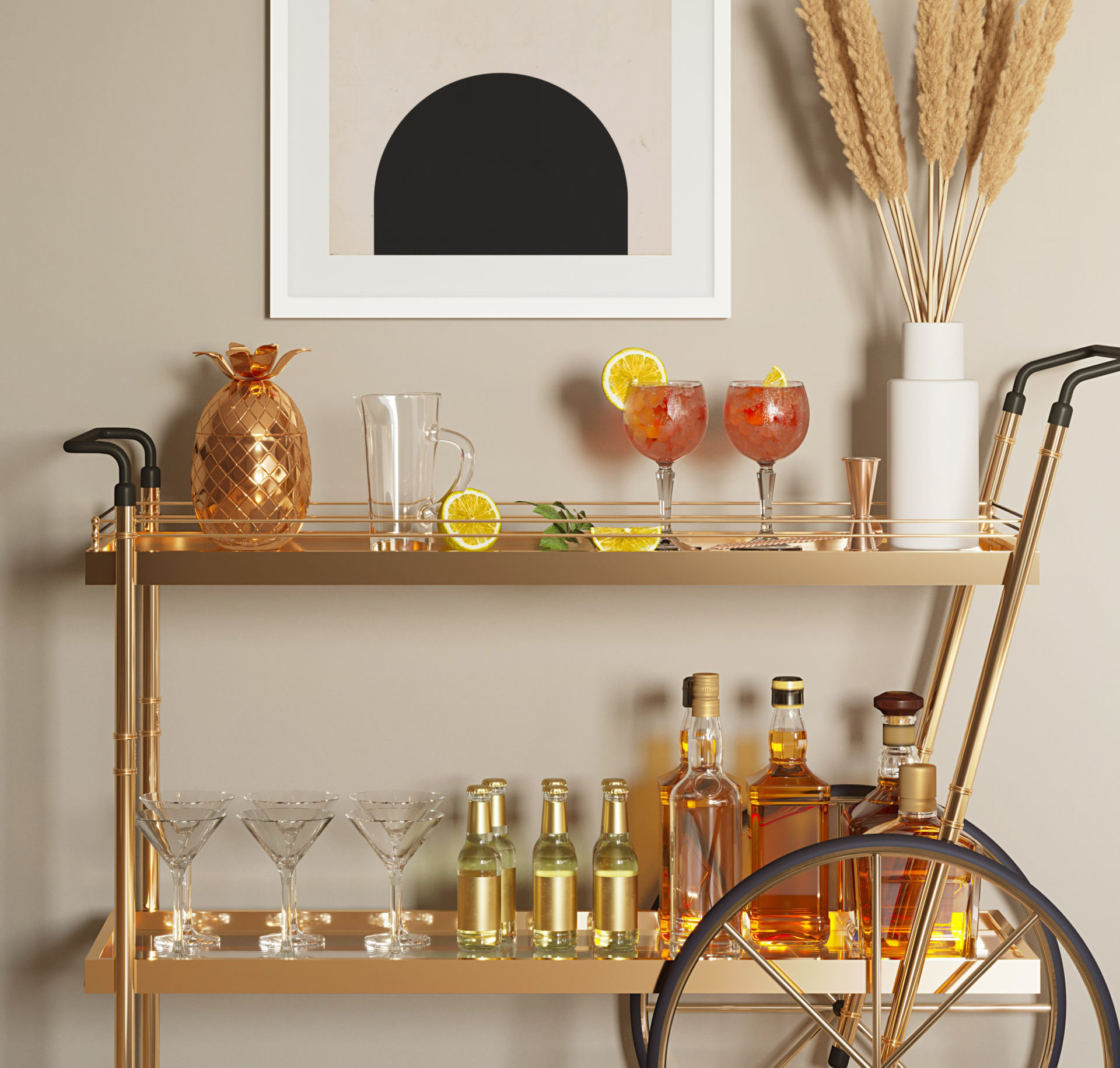Where to buy Estelle Colored Glass Collection for your bar cart